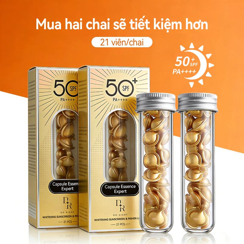 Ba công dụng trong một: Làm trắng, mờ đốm nám, chống nắng Kem Chống Nắng Bảo Vệ Làn Da Women Kem chống nắng SPF 50 PA++++ Kem nám sẽ ấm áp Viên Bôi Đẹp Da Collagen tươi