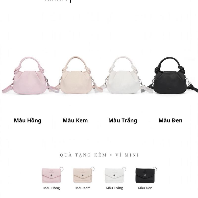 [TẶNG VÍ] Túi Xách Nữ THATHY TDCN02 - Da Mềm Cao Cấp - Size 22cm - Tặng Kèm Dây Đeo - Bảo Hành 365 Ngày - Made in Vietnam tu it