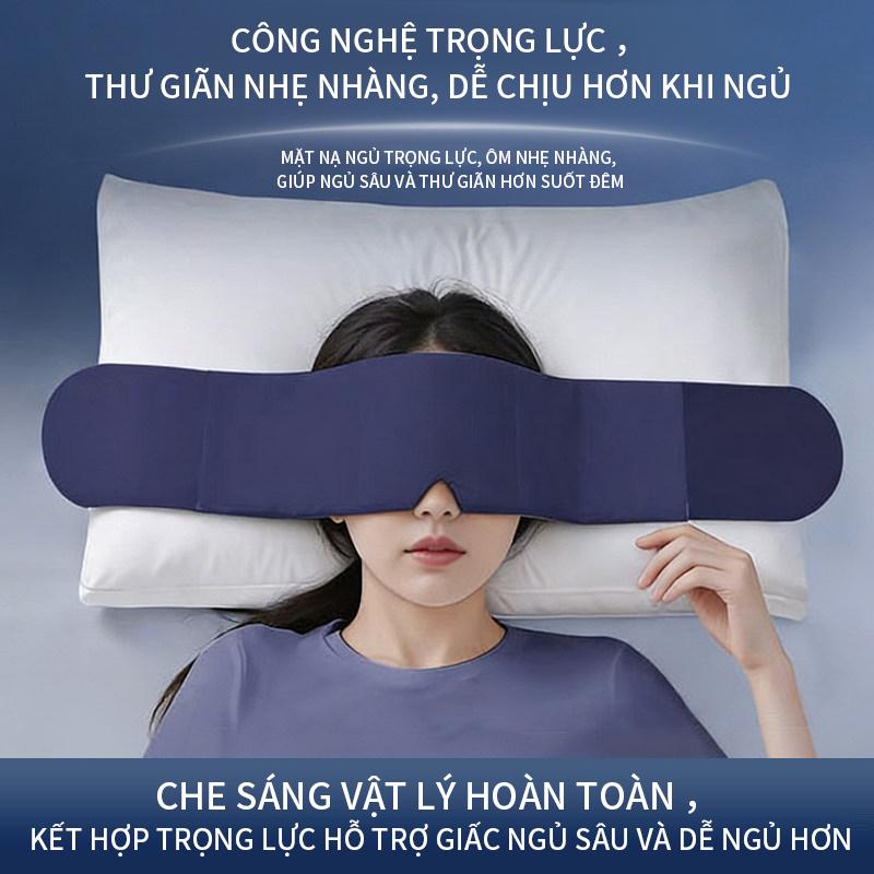 Mặt nạ mắt hấp dẫn công nghệ để giúp ngủ và giảm mệt mỏi mắt - Thiết bị chăm sóc mắt chống ánh sáng, băng lụa vi áp lực chuyên dụng