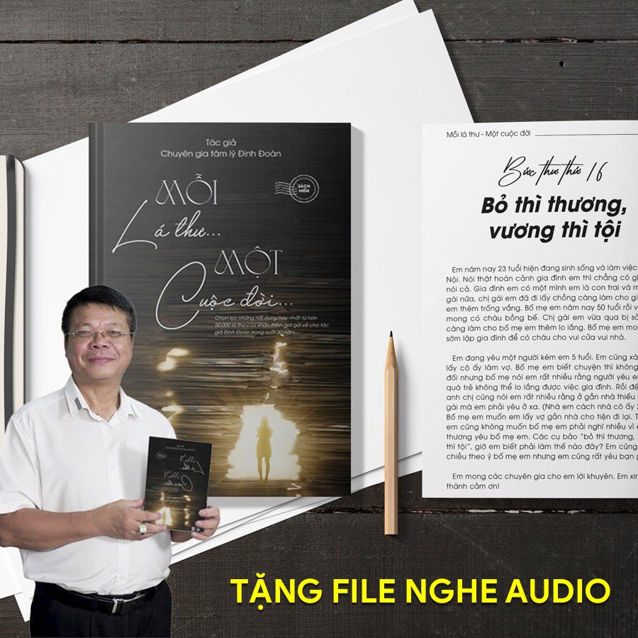 Sách Mỗi Lá Thư - Một Cuộc Đời Chuyên gia tâm lý Đinh Đoàn - hôn nhân hạnh phúc