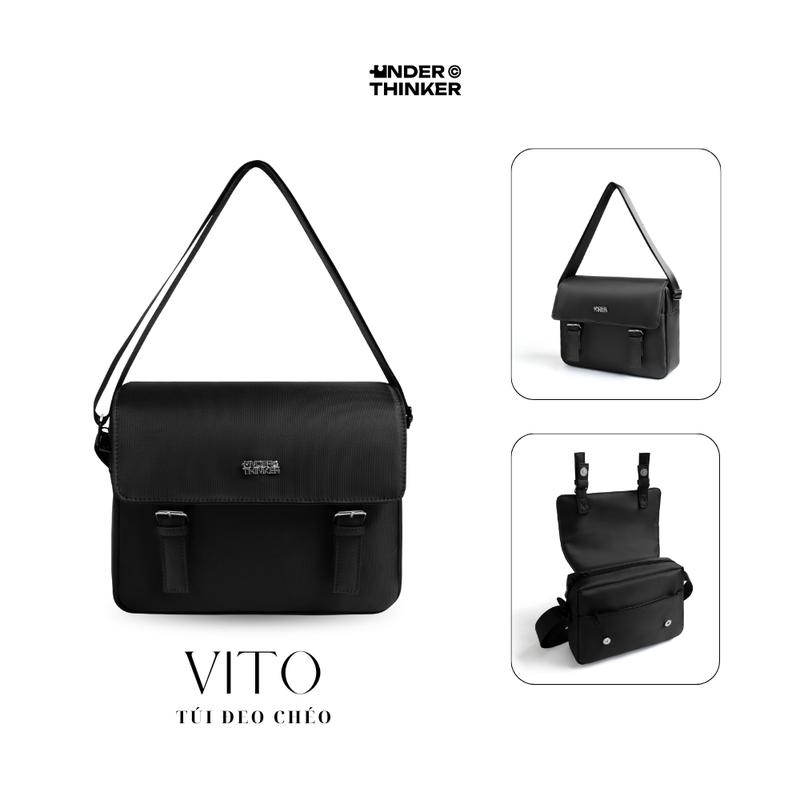 Túi Đeo Chéo VITO Công Sở Vải Polyester Trượt nước Nhiều Ngăn Tiện Lợi Nam Nữ Thời Trang Đựng Máy Tính Bảng | UNDER THINKER