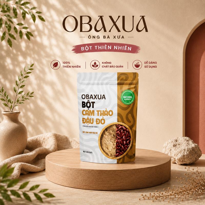 Obaxua Bột Cam Thảo Đậu Đỏ - Ông Bà Xưa