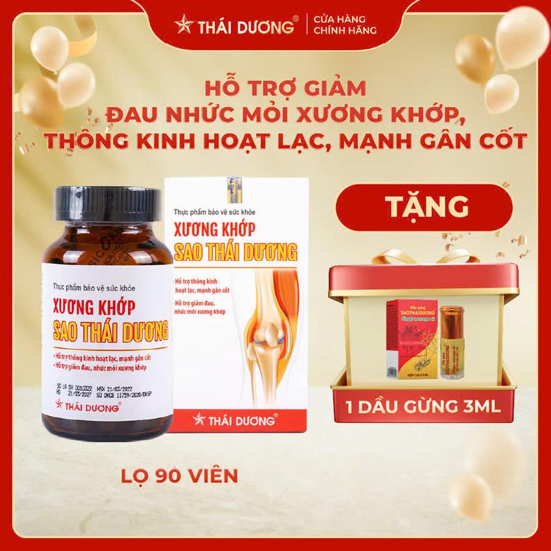 Xương khớp Sao Thái Dương - Hỗ trợ thông kinh hoạt lạc, mạnh gân cốt