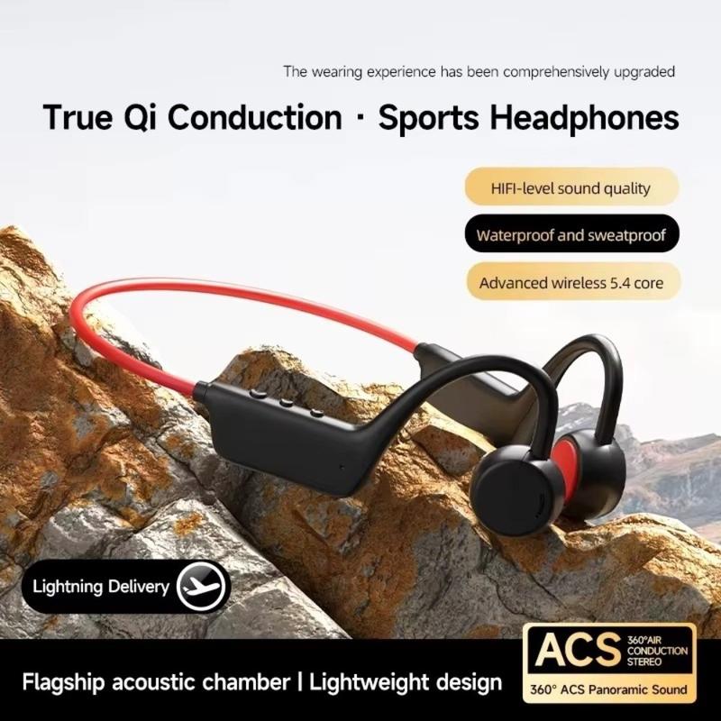 TTCcy057 Store Dễ sử dụng Chống thấm nước IPX8 Tai nghe dẫn truyền qua xương Bluetooth 5.4 Có micro Tai nghe không dây Tai nghe thể thao Hoạt động ngoài trời