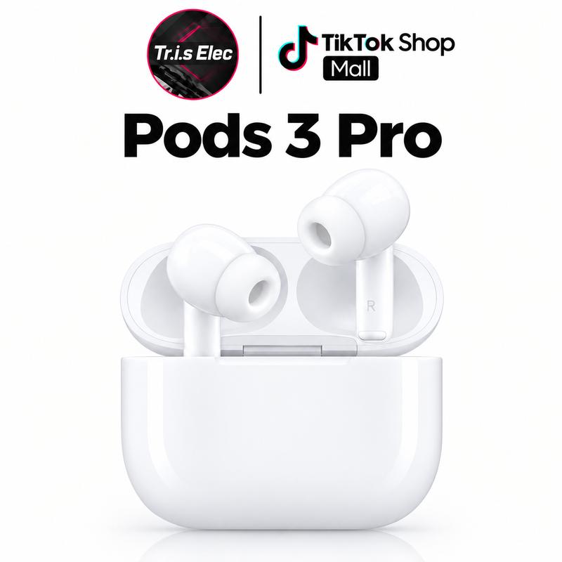 Tai Nghe Bluetooth Pr0 Gen3 ANC [Bản Nâng Cấp] Chống Ồn 40db- Xuyên Âm Chủ Động| Pin 6H Kèm Ốp Bảo Vệ+ Cap Usb. Bảo Hành 6 Tháng Lỗi Đổi Mới, Nhét Tai Nghe Nhạc Earphone, Micro Tích Hợp Sẵn Nghe Nhạc Bluetooth