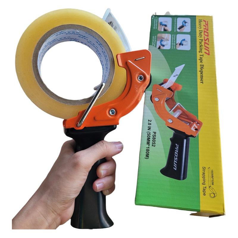 Dao Cắt Cầm Tay Băng Keo OPP, thép nguyên khối, màu cam, giá rẻ, lưỡi dao thay được, dùng mấy năm không hư, đóng hàng nhanh
