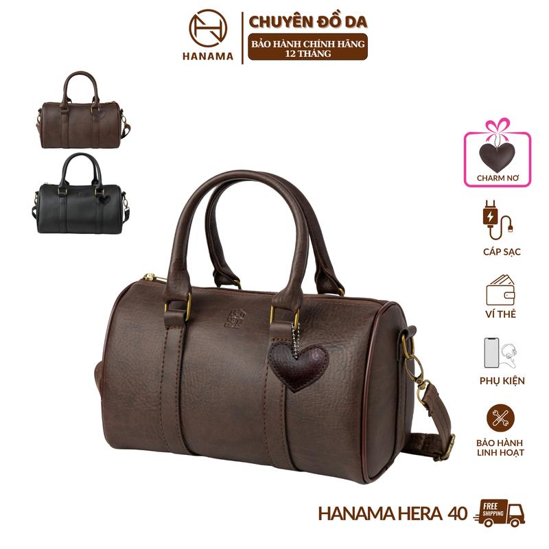 [DAILY_HANAMA]_ Túi xách đeo chéo thời trang UNISEX HERA40 - TẶNG GÓI BẢO HÀNH 12 THÁNG, Da PU khóa mạ đồng cao cấp